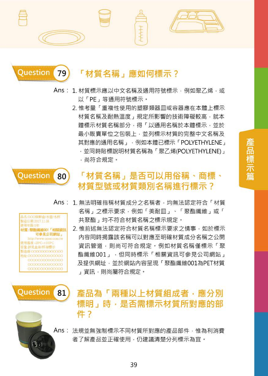 不可不問的塑膠類200問-食品器具容器包裝衛生安全與標示圖片