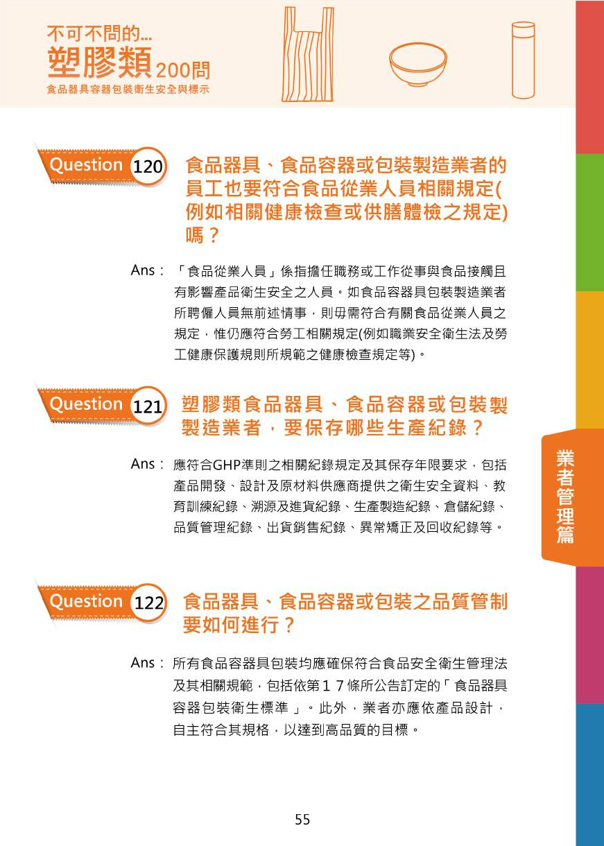 不可不問的塑膠類200問-食品器具容器包裝衛生安全與標示圖片