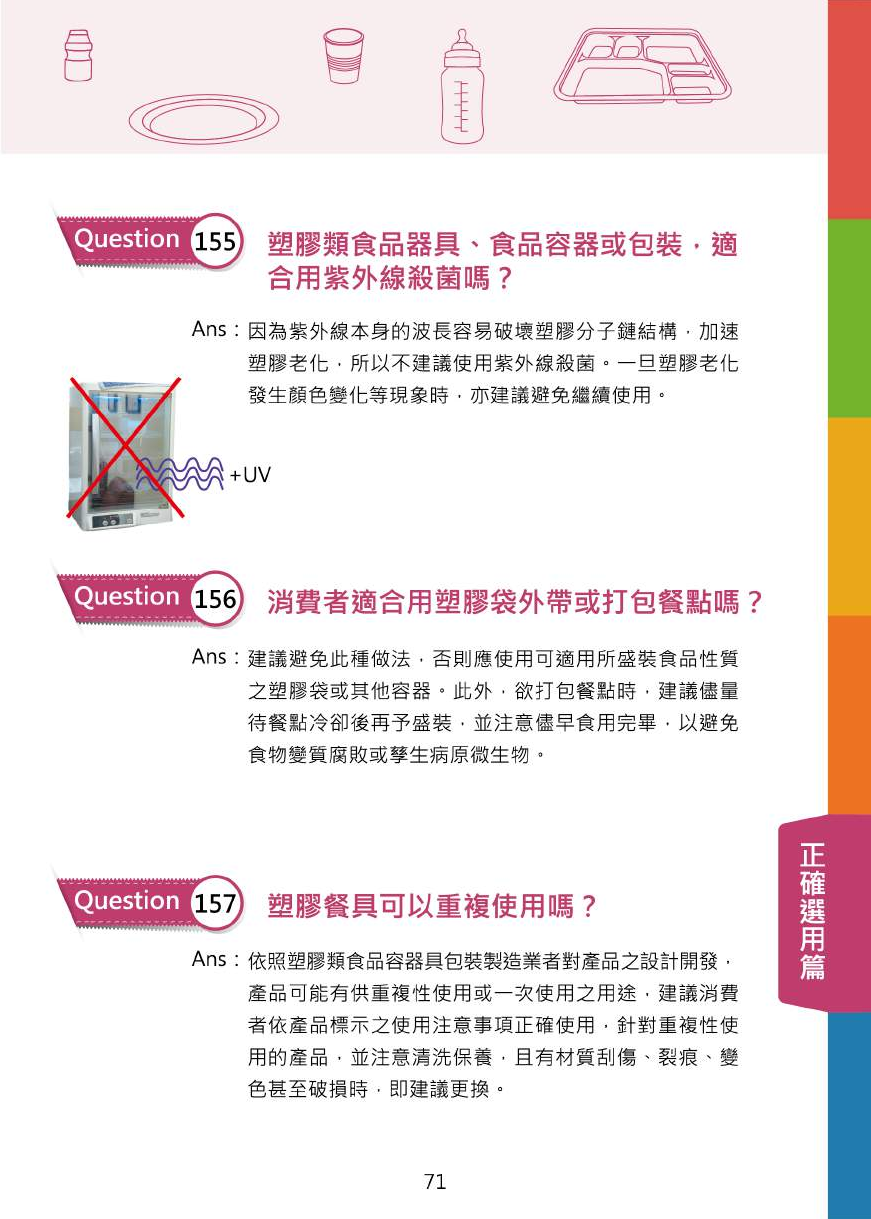 不可不問的塑膠類200問-食品器具容器包裝衛生安全與標示圖片