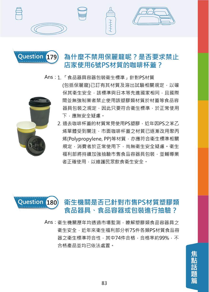不可不問的塑膠類200問-食品器具容器包裝衛生安全與標示圖片