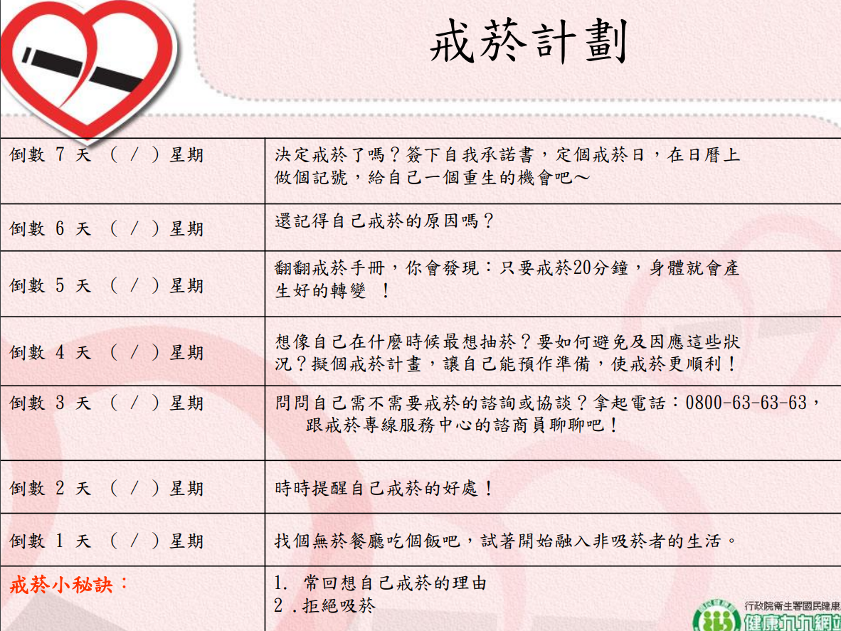 菸害衛教宣導圖片
