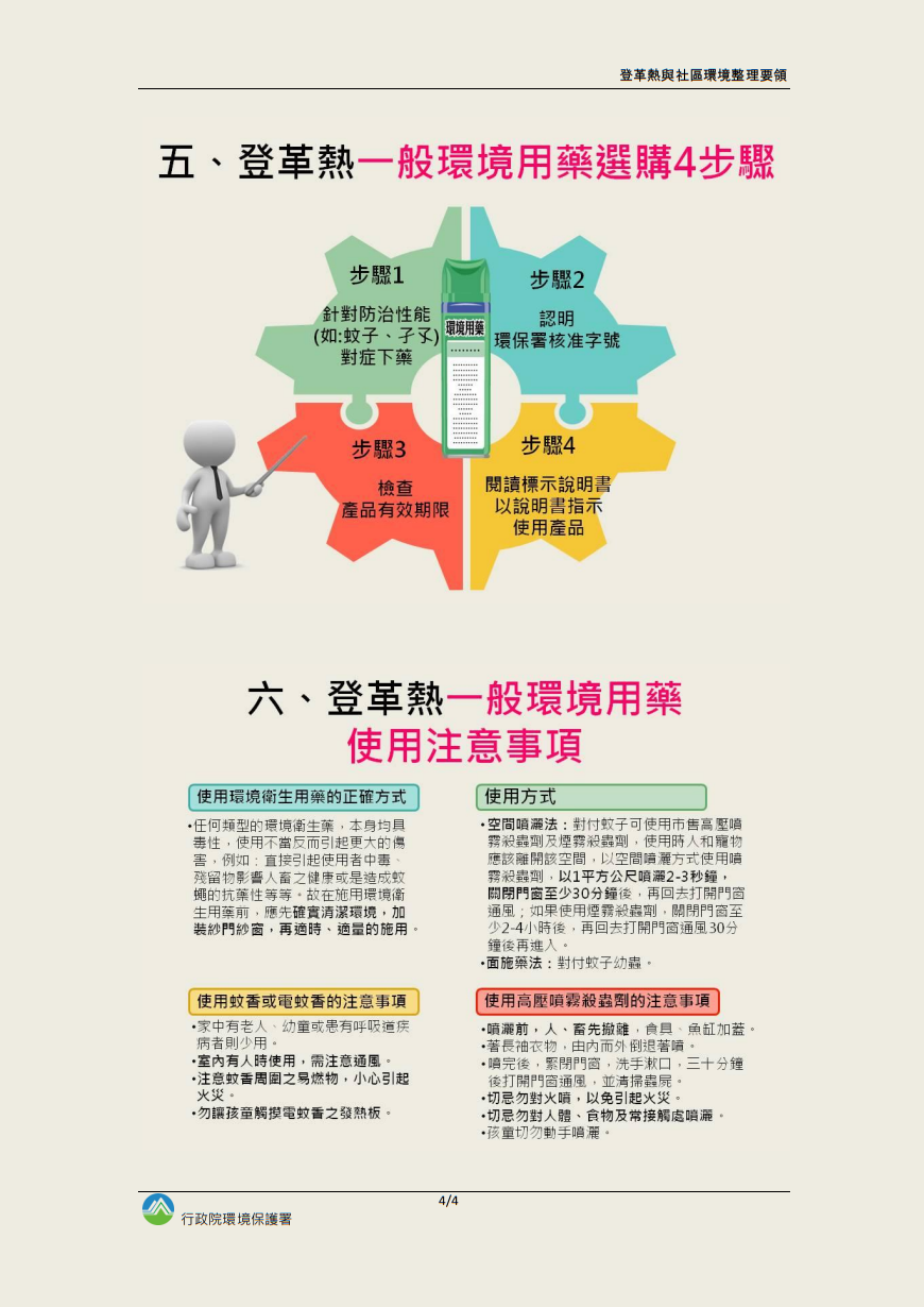 登革熱與環境整理要領圖片